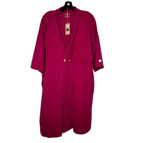 Brobe NWT The Surgery Recovery Robe In Pink Sz.XL - Picture 2 of 12